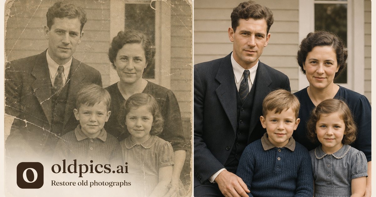 Restore Old Photos with AI — OldPics AI
